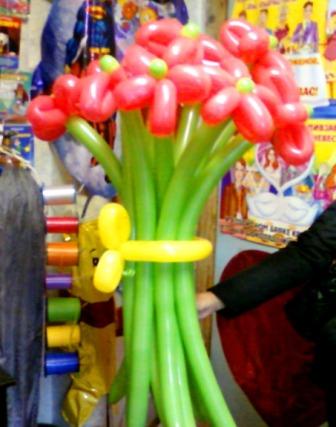 Цветы из шаров
