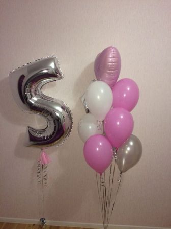 Букет из шароов на 5 лет