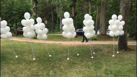 Украшение шарами свадьбы
